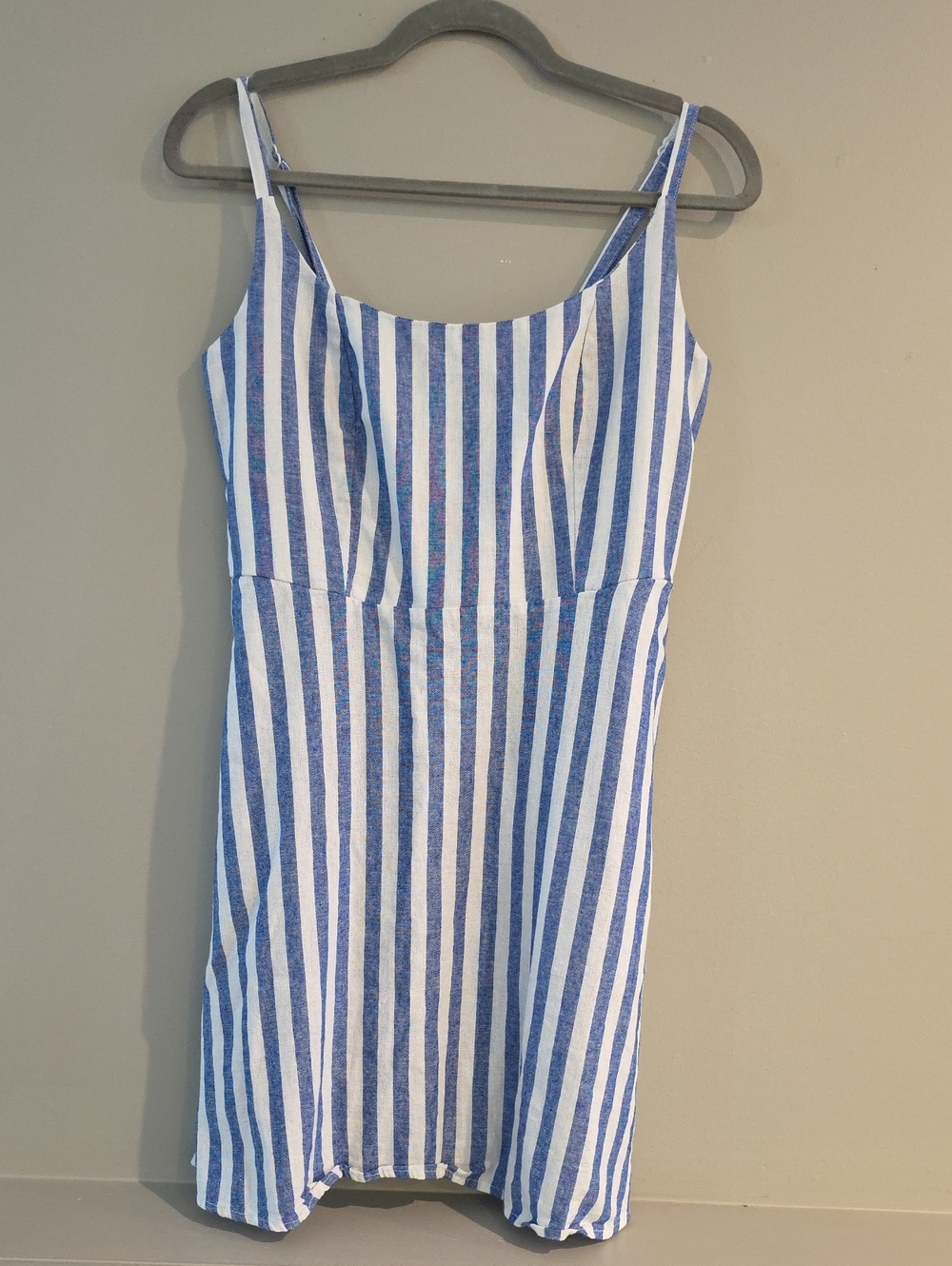 Old Navy Blue and White Striped Mini Dress